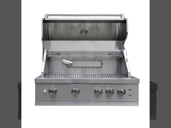 کباب پز 32 اینچی 30 اینچی 4 مشعل داخلی با کباب پز گازی با جعبه سیگار